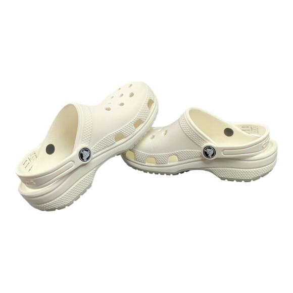 Crocs Kids Classic Clogs White Youth Size C13 Lightweight Slip On Shoes - Picture 5 of 6